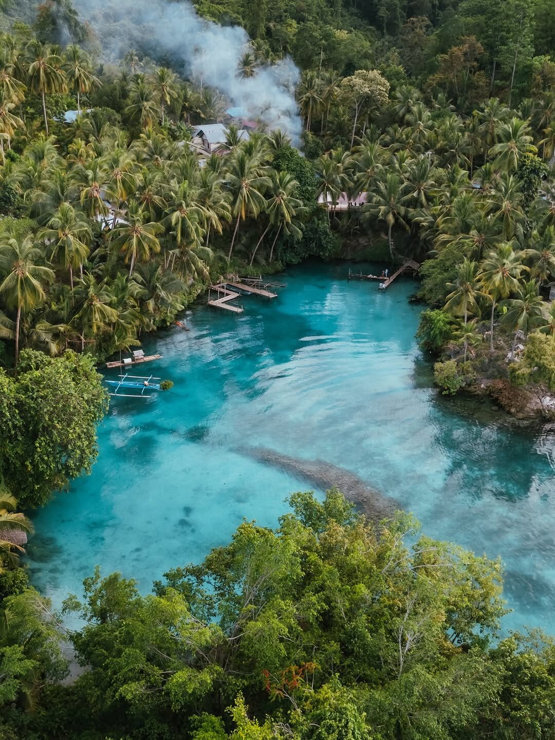 Island crossing by boat to Salakan in Banggai waters